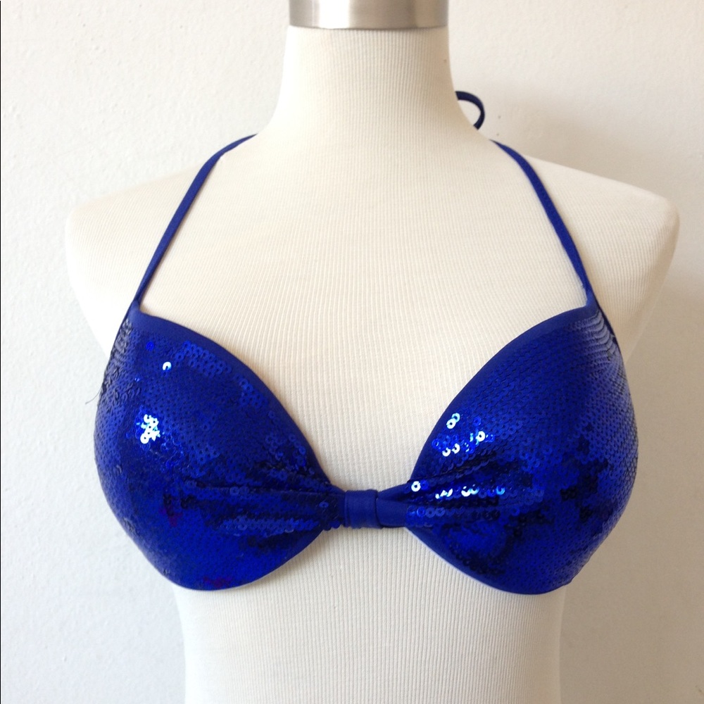 [SOLD]Victoria's Secret Bikini 👙 Halter Top Blue